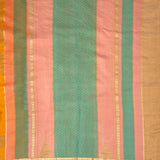 Mila Foliage Thread Woven Border Silk Saree