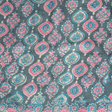 Veena Grey Diamond Printed Tussar Saree