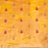 Mila Foliage Thread Woven Border Silk Saree