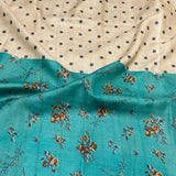 Veena Azure Bloom Tussar Saree