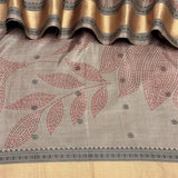 Mila Foliage Thread Woven Border Silk Saree