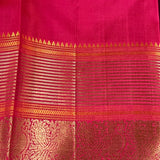 Kimaya peacock border silk saree