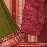 Mishrita Olive Harmony Chiffon saree