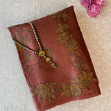 Tussar kantha embroidered saree