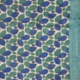 Tushara Foliage Kutch Work Tussar Saree