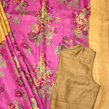 Veena Long Border Tussar Saree