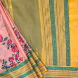 Mila Blossom Thread Woven Border Silk Saree