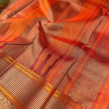 Kimaya peacock border silk saree
