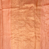 Maya Peach Zari Checks Tussar Saree