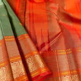 Kimaya peacock border silk saree