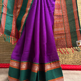 Mishrita Orchid Purple Chiffon saree