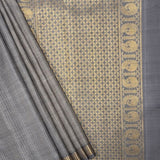 Alani Twinline Kanchipuram Silk Saree - Grey