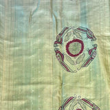 Ombre tussar hand painted saree