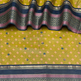 Mila Diamond Duo Thread Woven Border Silk Saree