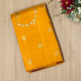 Ranya Ochre Dots Kanchipuram Silk Saree