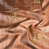Tussar kantha embroidered saree
