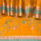 Mila Foliage Thread Woven Border Silk Saree