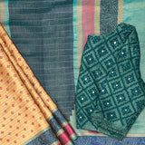 Mila Diamond Thread Woven Border Silk Saree