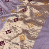 Tushara Zari Checks Tussar Saree