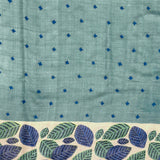 Tushara Foliage Kutch Work Tussar Saree