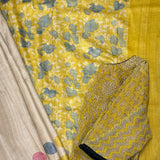 Veena polka tussar saree