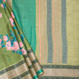 Mila Floral Thread Woven Border Silk Saree