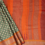 Mila Green Spark Thread Woven Border Silk Saree