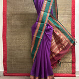 Mishrita Orchid Purple Chiffon saree