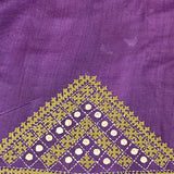 Tushara Multicolour Kutch Work Tussar Saree