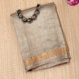 Maya Checkered Tussar Saree