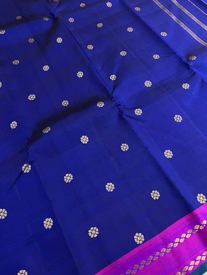 vera royal blue purple kanchipuram silk saree 3