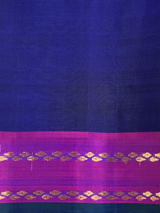 vera royal blue purple kanchipuram silk saree 4