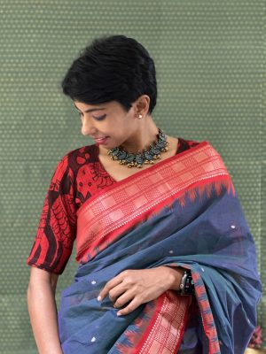 Liya - Red Kalamkari blouse (2)