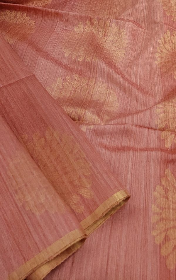 Mayur - Dusty pink carnation saree (3)