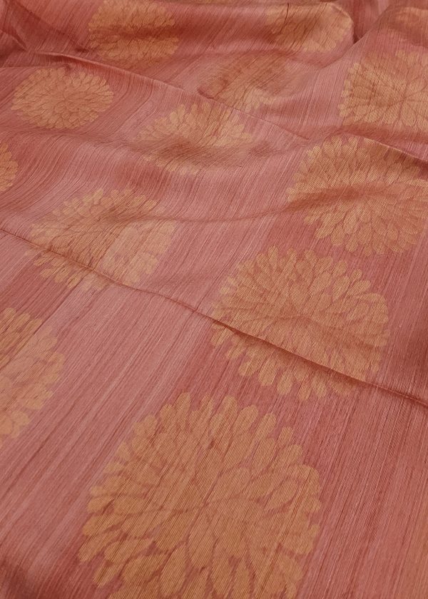 Mayur - Dusty pink carnation saree (4)