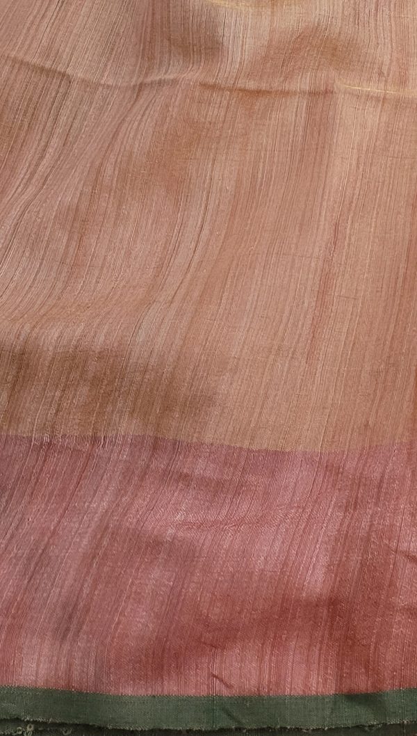 Mayur - Plain dusty pink saree (1)