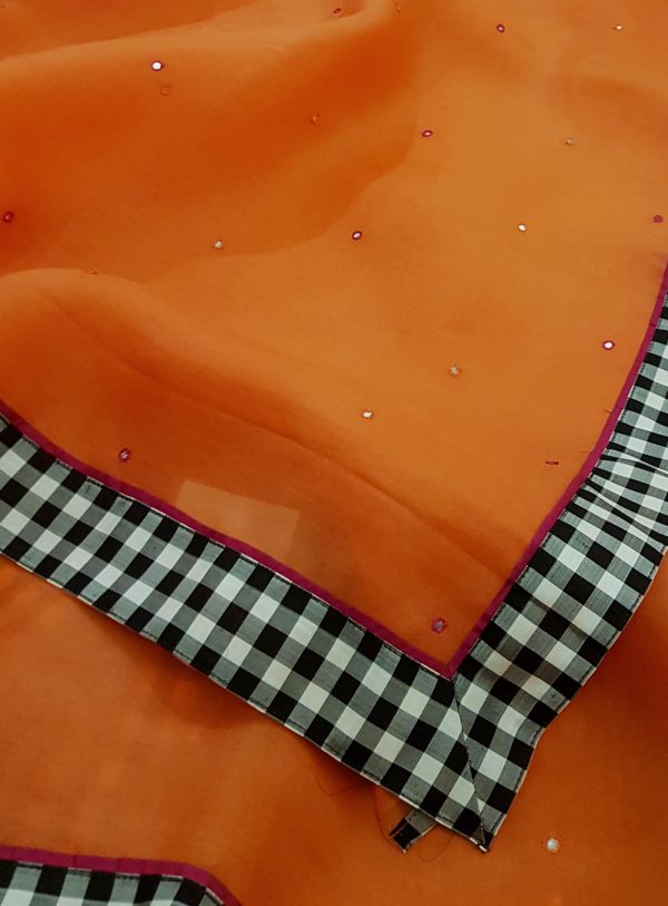 Mishritha - Orange saree (3)