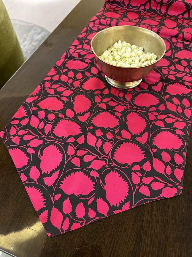 upcycled table linen