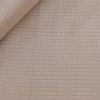 Beige Kanchi silk fabric with zari checks