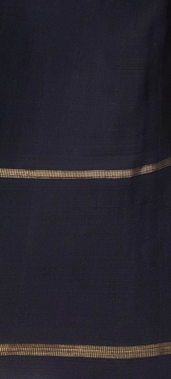 Charita-Beige and black Kanchipuram silk (1)