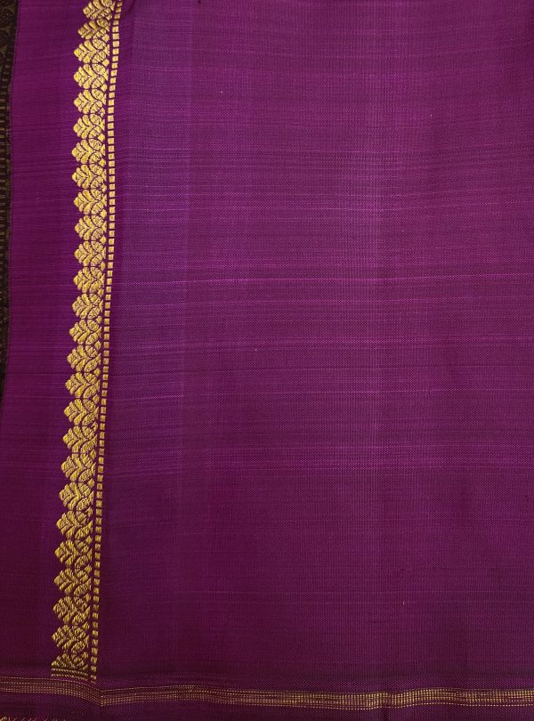 Charita-Dusty pink and Violet Kanchipuram silk (5)