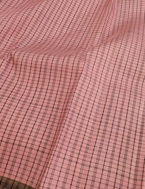 Charita-Dusty pink and black Kanchipuram silk (4)