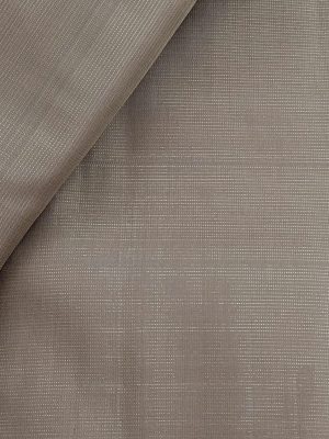 Dark beige Kanchi silk fabric with zari lines