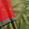 Mishrita Red organza saree with silk border 1