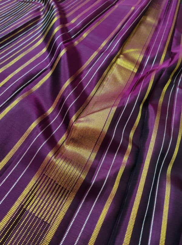 Nihira - Aubergine Kanchipuram silk (3)
