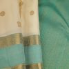 Vera - Cream and teal Kanchipuram silk (3)
