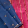 Vera-Indigo and violet Kancipuram silk (8)