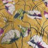 Veena Mustard floral printed tussar saree 4