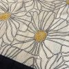 Veena beige flower handprinted tussar saree
