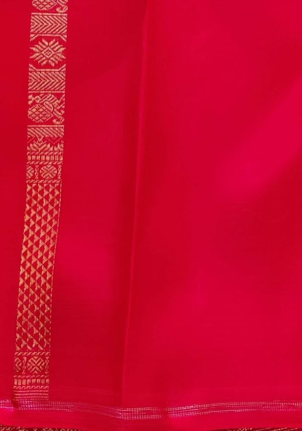Sumangala Red Heirloom brocade kancheepuram silk saree 4